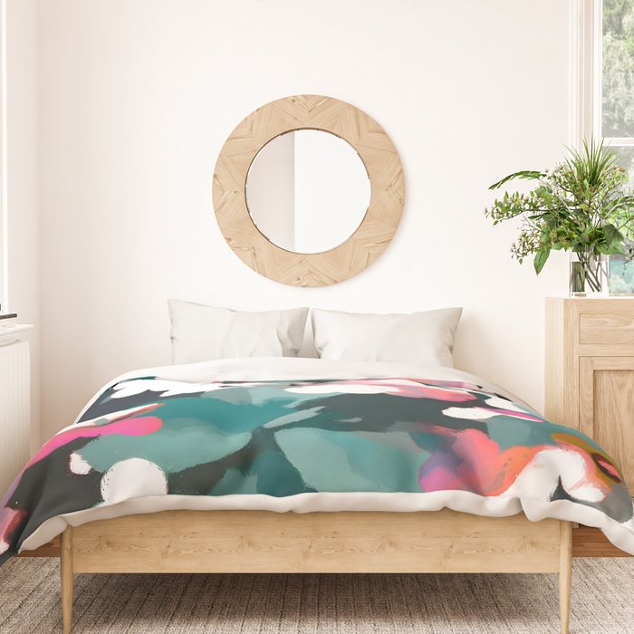 Floral Reverie Midnight Garden Duvet Cover Gallery Image 3