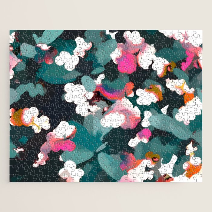 Floral Reverie Midnight Garden Jigsaw Puzzle Gallery Image 1