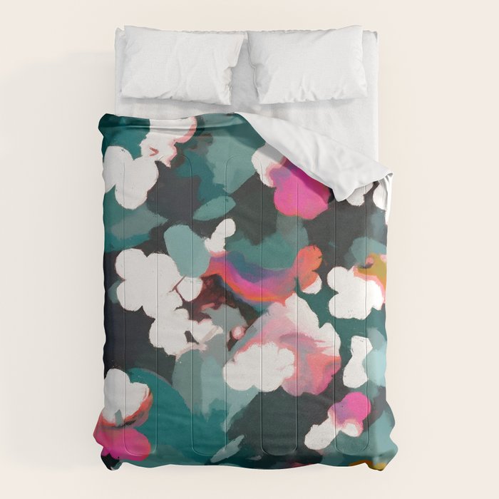 Floral Reverie Midnight Garden Comforter Gallery Image 6