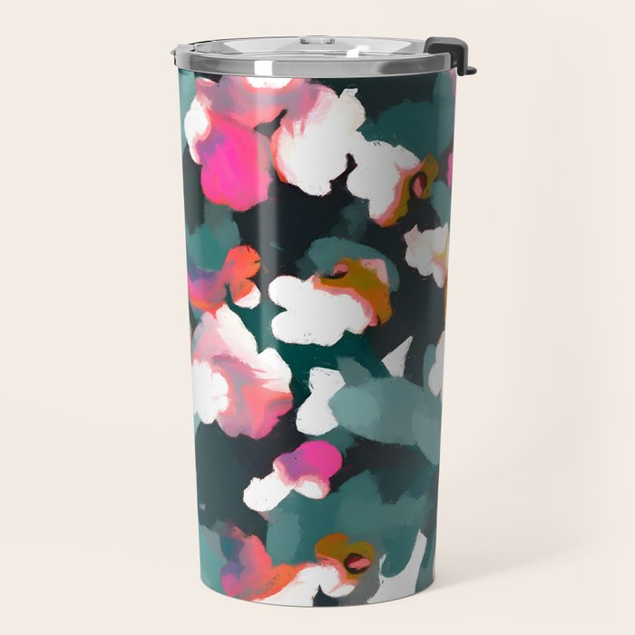Floral Reverie Midnight Garden Travel Mug Gallery Image 2