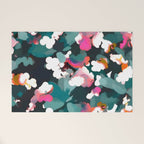 Floral Reverie Midnight Garden Welcome Mat Gallery Image 1