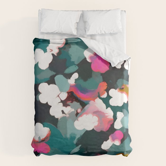 Floral Reverie Midnight Garden Duvet Cover Gallery Image 1