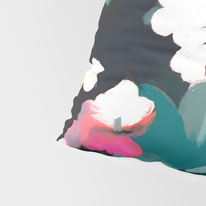 Floral Reverie Midnight Garden Pillow Sham Gallery Image 4