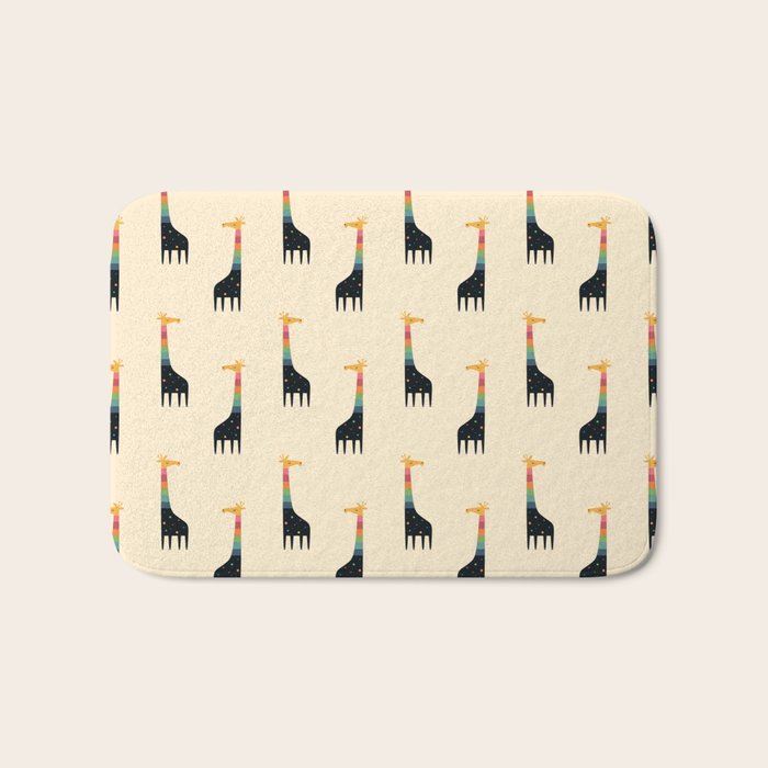 Galaxy Giraffe Bath Mat Gallery Image 1