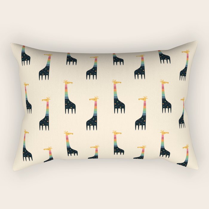 Galaxy Giraffe Rectangular Pillow Gallery Image 1