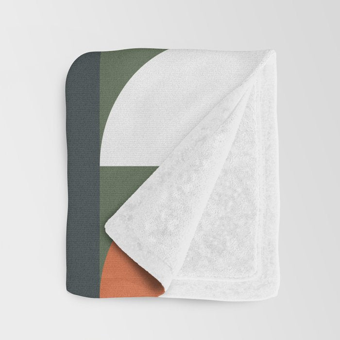 Mid Century Geometric 16 Throw Blanket Gallery Image 3