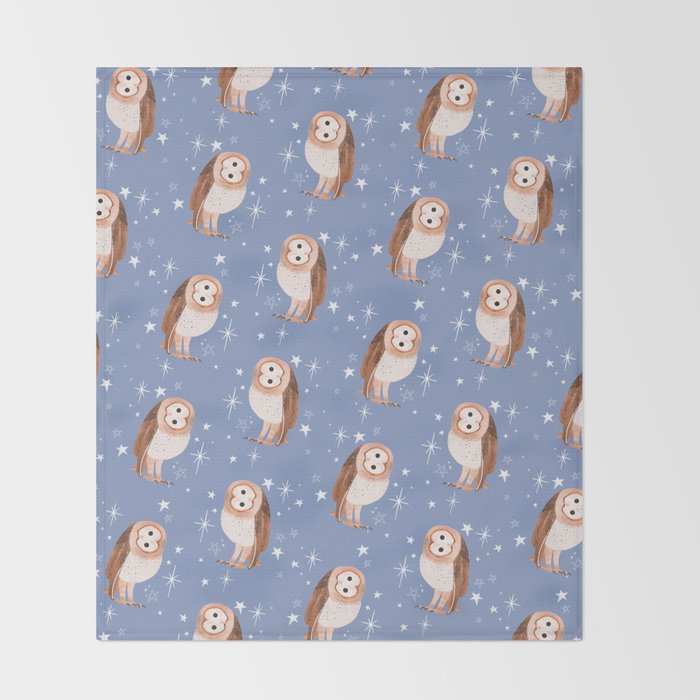 Barn Owl Throw Blanket Gallery Image 2