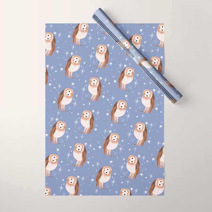 Barn Owl Wrapping Paper Gallery Image 1