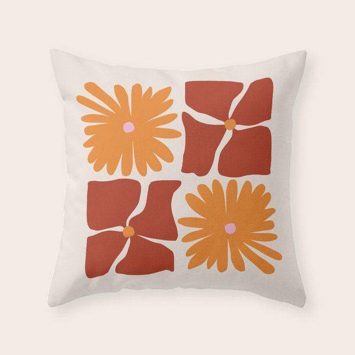 Fall flowers Throw Pillow Gallery Image 6