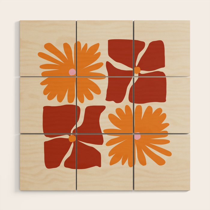 Fall flowers Wood Wall Art Gallery Image 1