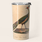 Peacock from "La Galerie de Oiseaux" ("Bird Gallery"), 1825 Travel Mug Gallery Image 2