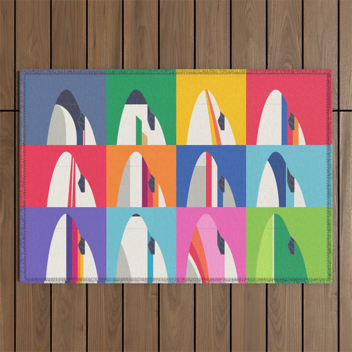 Retro Airline Nose Livery - USA Outdoor Rug Gallery Image 1