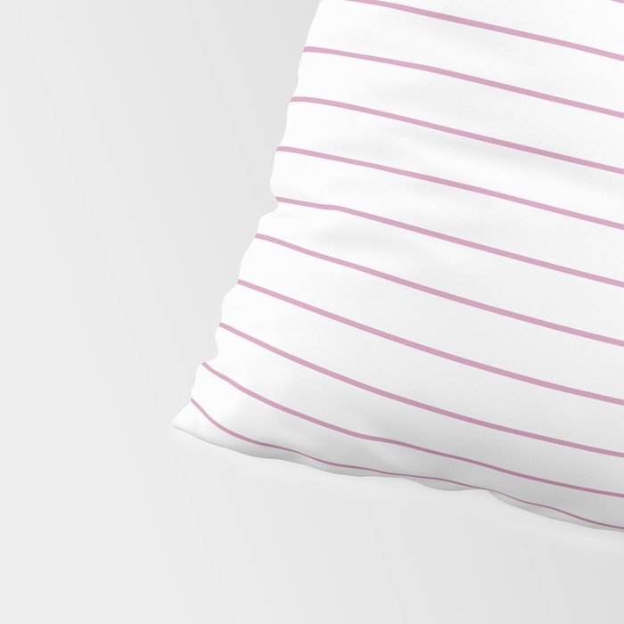 Minimal Arch XXVI White and Pink Modern Geometric Lines Pillow Sham Gallery Image 4