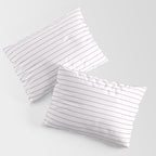 Minimal Arch XXVI White and Pink Modern Geometric Lines Pillow Sham Gallery Image 3