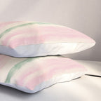 Green and Pink Stripes Pillow Sham Gallery Image 3
