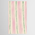 Green and Pink Stripes Tablecloth Gallery Image 2
