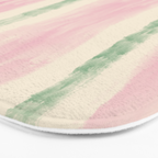 Green and Pink Stripes Bath Mat Gallery Image 3