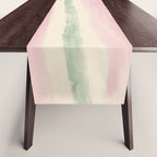 Green and Pink Stripes Table Runner Gallery Image 1