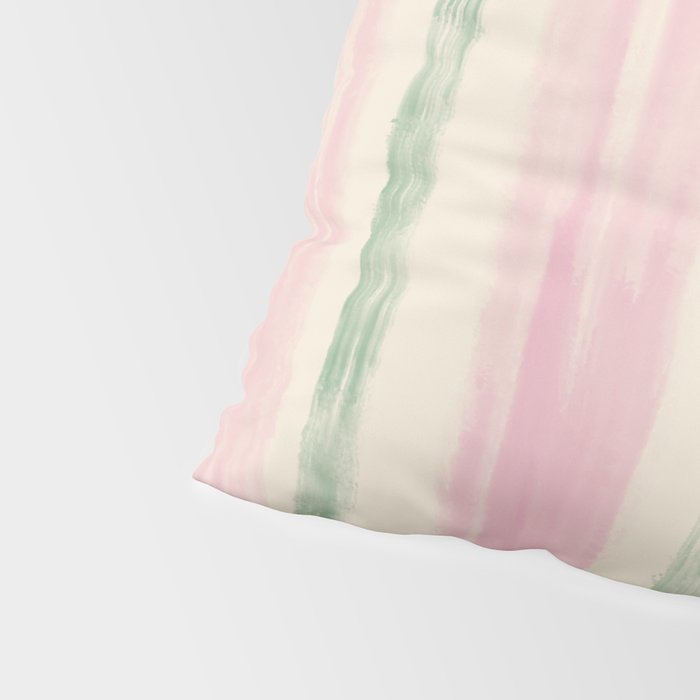 Green and Pink Stripes Pillow Sham Gallery Image 4