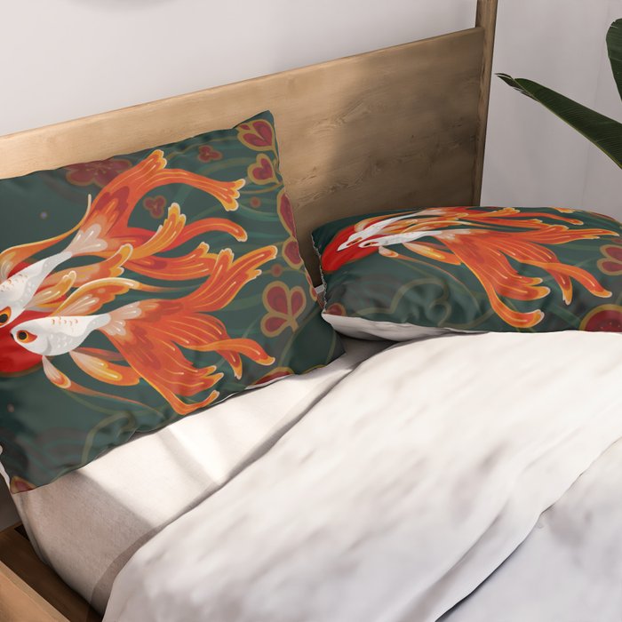 Two comets Pillow Sham Gallery Image 2