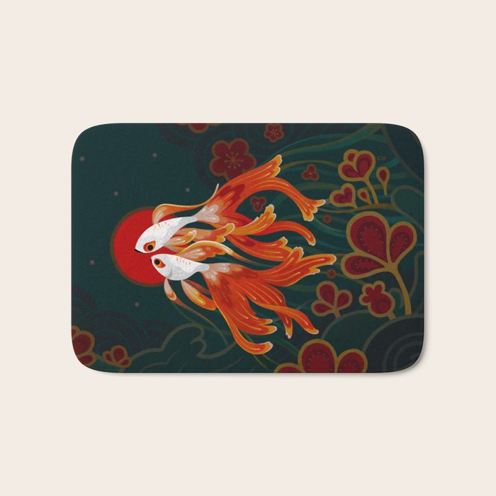 Two comets Bath Mat Gallery Image 1