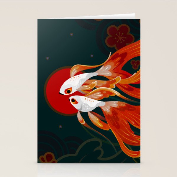 Two comets Stationery Card Gallery Image 2