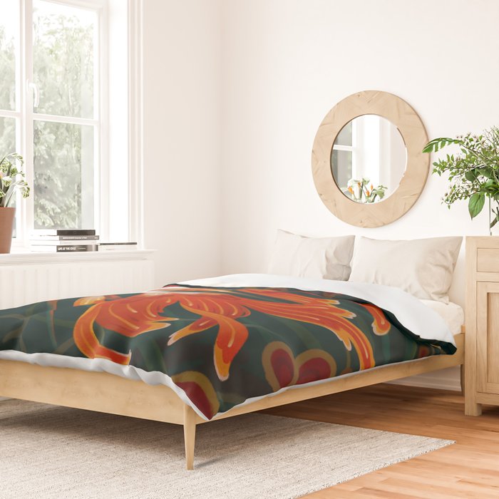 Two comets Duvet Cover Gallery Image 2