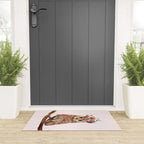 Owl with Flowers Welcome Mat Gallery Image 3