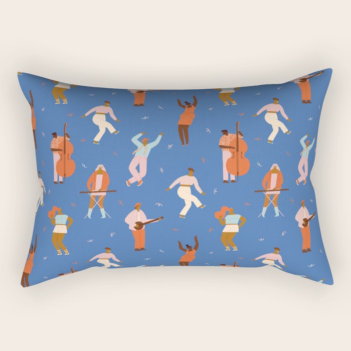 All Night Dance Party Rectangular Pillow Gallery Image 1