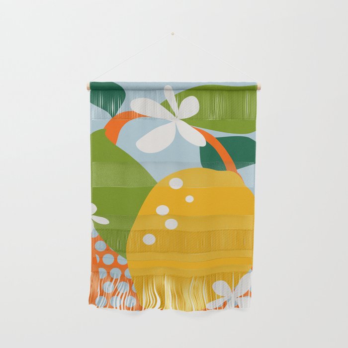 lemon fruit abstraction Wall Hanging Gallery Image 1