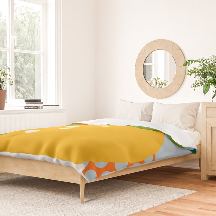 lemon fruit abstraction Duvet Cover Gallery Image 2