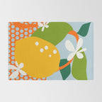 lemon fruit abstraction Rug Gallery Image 2