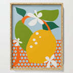 lemon fruit abstraction Serving Tray Gallery Image 1