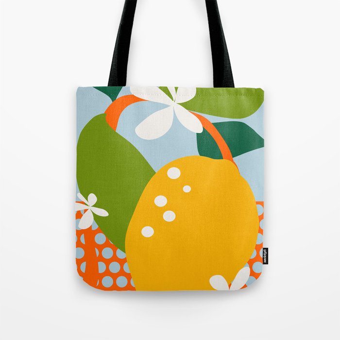 lemon fruit abstraction Tote Bag Gallery Image 1
