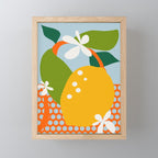 lemon fruit abstraction Mini Art Print Gallery Image 1