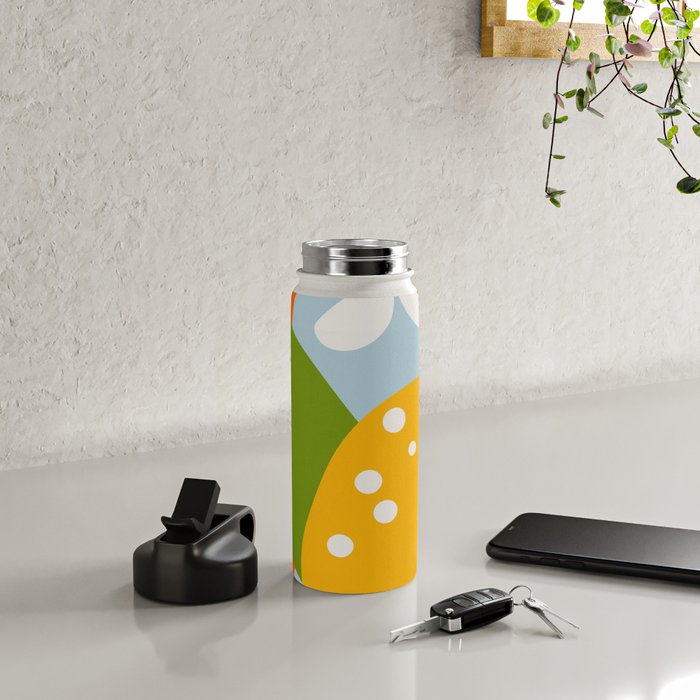 lemon fruit abstraction Water Bottle Gallery Image 4
