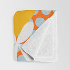 lemon fruit abstraction Throw Blanket Gallery Image 3