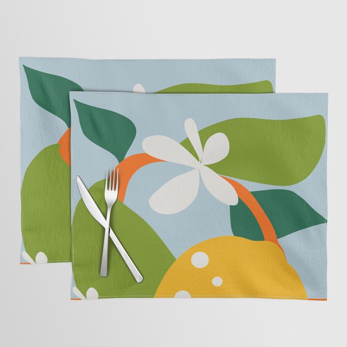 lemon fruit abstraction Placemat Gallery Image 1