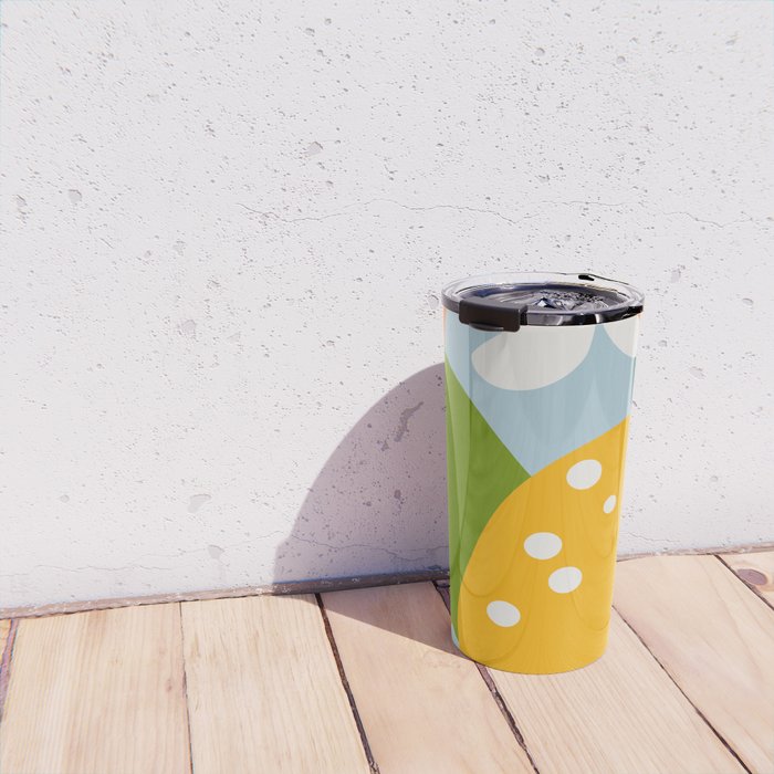 lemon fruit abstraction Travel Mug Gallery Image 4
