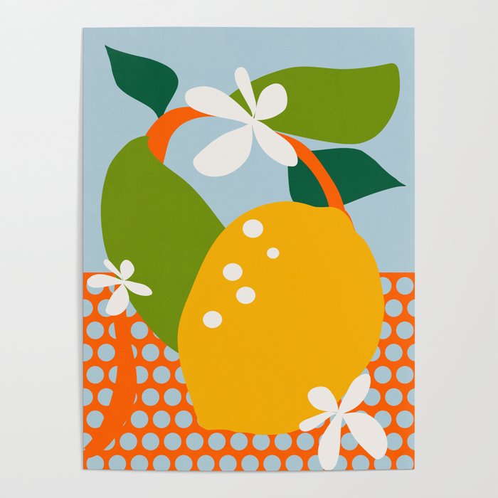 lemon fruit abstraction Poster Gallery Image 1