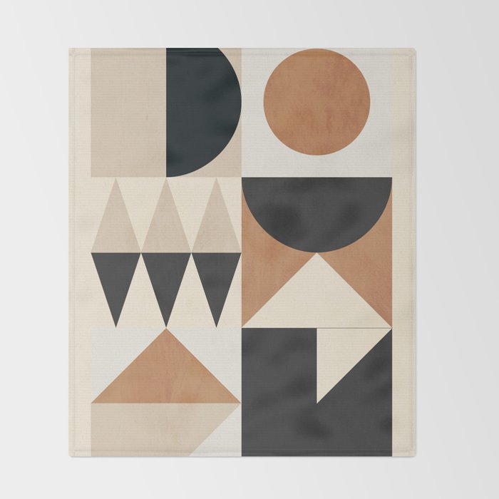 Geometric Shapes 252 Throw Blanket Gallery Image 2