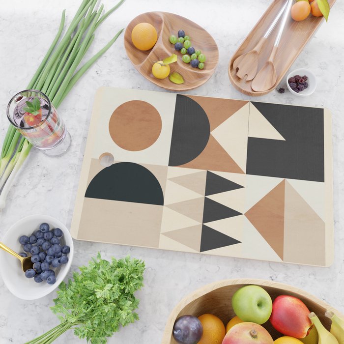 Geometric Shapes 252 Cutting Board Gallery Image 2