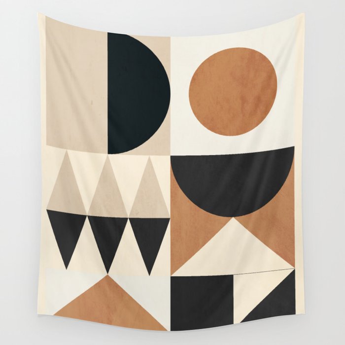 Geometric Shapes 252 Wall Tapestry Gallery Image 1
