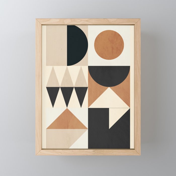 Geometric Shapes 252 Mini Art Print Gallery Image 1