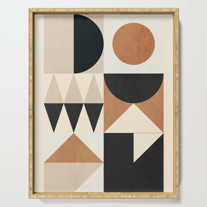 Geometric Shapes 252 Serving Tray Gallery Image 1