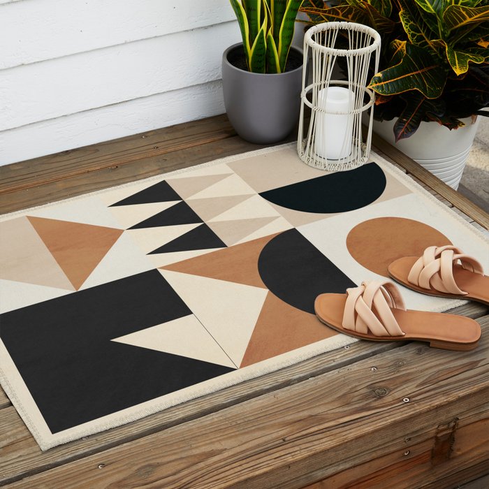 Geometric Shapes 252 Outdoor Rug Gallery Image 2