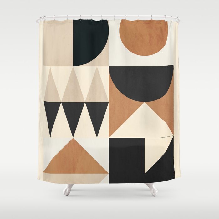 Geometric Shapes 252 Shower Curtain Gallery Image 1