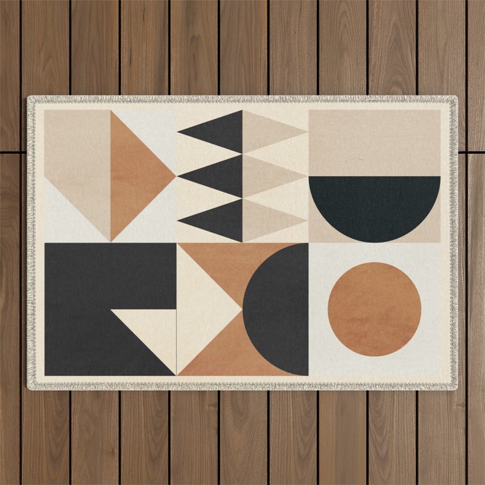 Geometric Shapes 252 Outdoor Rug Gallery Image 1