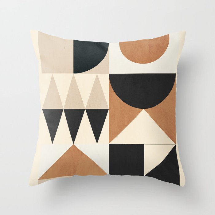 Geometric Shapes 252 Throw Pillow Gallery Image 1