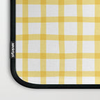 Yellow geometric plaid gingham pattern Laptop Sleeve Gallery Image 3